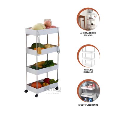ORGANIZADOR RYBIU HO29678 BLANCO FUNCIONAL + REGALO LIGAS PEINAR - 1