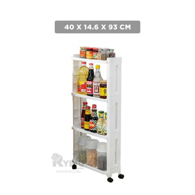 ESTANTE RYBIU HO29682 BLANCO MOVIBLE MULTIFUNCION + BANDERITAS ADHESIVAS - 4