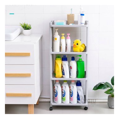 ESTANTE RYBIU HO29682 BLANCO CON RUEDAS + REGALO LIGAS PEINAR