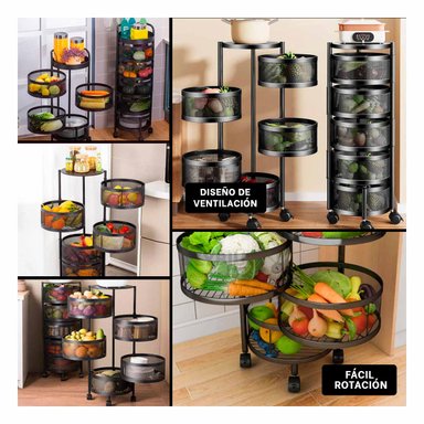 REPISA RYBIU HO29687 NEGRO COCINA CIRCULAR + GIFT MINIAGENDA