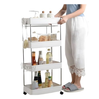 ESTANTE PORTATIL DE 4 NIVELES EN BLANCO Y+REGALO AGENDITA