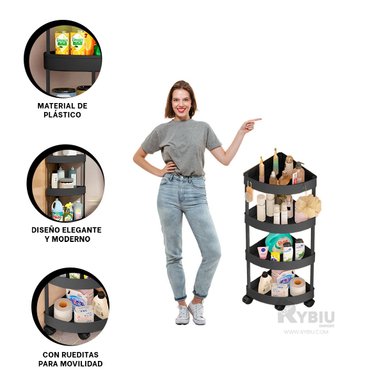CARRETILLA RYBIU HO29680 NEGRO APTA ESPACIOS ESTRECHOS + GIFT STICKERS - 3