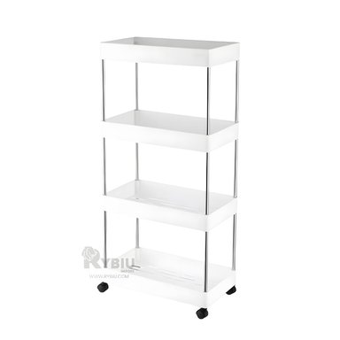 ESTANTE SEGURO CON RUEDAS PARA HOGAR BLANCO Y+GIFT STICKERS