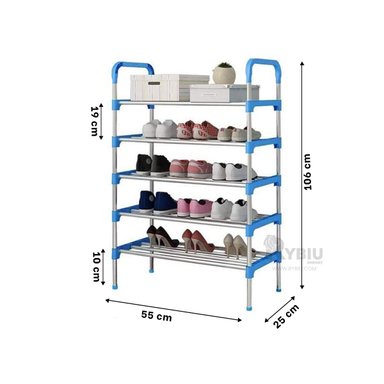 ORGANIZADOR COMODO DE 5 PISOS EN CELESTE Y+REGALO AGENDITA - 5