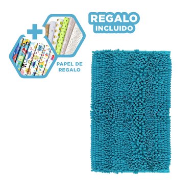 TAPETE RYBIU HO29299 60 X 40 CM MODERNA MODERNO Y PERFECTO CELESTE + PAPEL REGALO