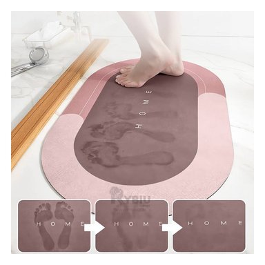 PISO BAÑO RYBIU HO29292 ROSADO MOQUETA UTIL SALA + REGALO LIGAS PEINAR