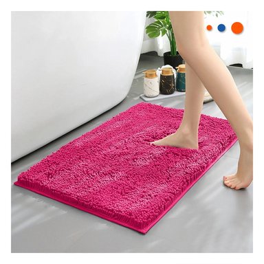 MOQUETA RYBIU HO29297 60 X 40 CM MODERNA IDONEA Y PORTATIL ROSADO + LIGAS REGALO