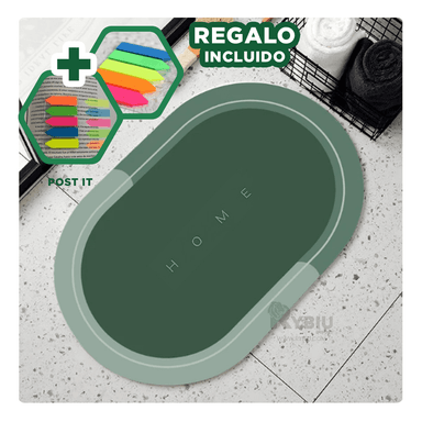 PISO BAÑO RYBIU HO29300 VERDE MOQUETA UTIL DINAMICA + BANDERITAS ADHESIVAS