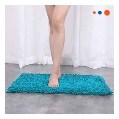 MOQUETA RYBIU HO29299 60 X 40 CM MODERNA IDONEA Y PORTATIL CELESTE + LIGAS REGALO