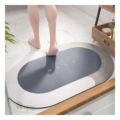 PISO BAÑO RYBIU HO29295 GRIS ALFOMBRA COMODA LA SALA PLOMO + REGALO AGENDITA