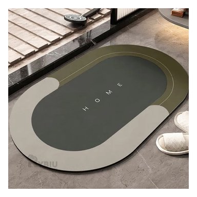 PISO BAÑO RYBIU HO29294 MARRÓN TAPETE MODERNO PERFECTO + PAPEL REGALO