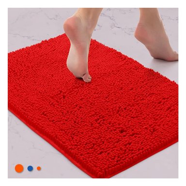 MOQUETA RYBIU HO29298 60 X 40 CM MODERNA IDONEA Y PORTATIL ROJO + LIGAS REGALO