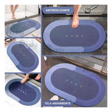 PISO BAÑO RYBIU HO29296 AZUL ACERO MOQUETA UTIL + BANDERITAS ADHESIVAS