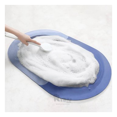 PISO BAÑO RYBIU HO29296 AZUL ACERO MOQUETA UTIL SALA + REGALO LIGAS PEINAR