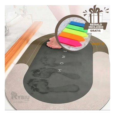 PISO BAÑO RYBIU HO29294 MARRÓN MOQUETA UTIL DINAMICA + BANDERITAS ADHESIVAS