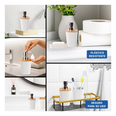 CONTENEDOR MODULAR 6 PIEZAS BLANCO FORMATO IDEAL PARA MANTENER TODO ORDENADO Y+POST IT