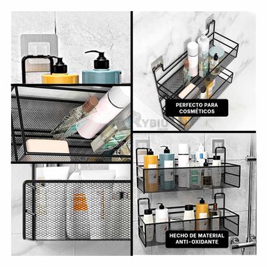 CANASTA ESTILO FLOTANTE DE PARED EN NEGRO Y+REGALO AGENDITA