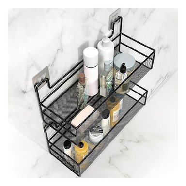 CESTO RYBIU L-0953 METAL NEGRO CLASIFICADOR BAÑO + LIGAS REGALO