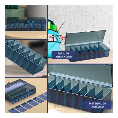 ORGANIZADOR RYBIU HO29736 AZUL JOYERO CON SEPARADORES + GIFT MINIAGENDA