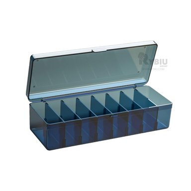 CONTENEDOR RYBIU HO29736 AZUL CON DIVISIONES + REGALO LIGAS PEINAR