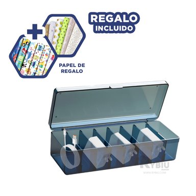 ORGANIZADOR RYBIU HO29736 AZUL CON ESPACIO AMPLIO + ENVOLTORIO REGALO