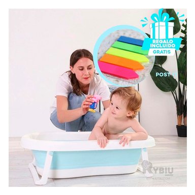 BAÑADOR RYBIU HO29549 CELESTE VERSATIL BEBE + BANDERITAS ADHESIVAS