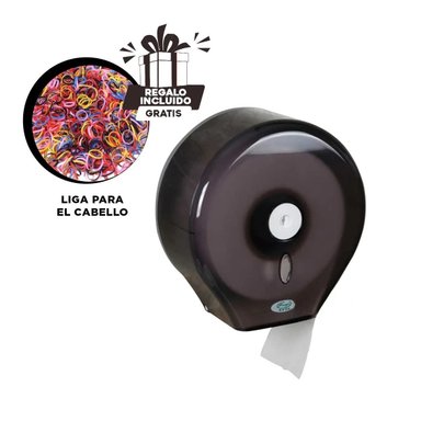 DISPENSADOR PAPEL RYBIU HO29569 NEGRO SURTIDOR CORTE + REGALO LIGAS PEINAR