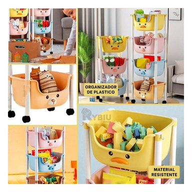 ESTANTE RYBIU HO29674 MULTICOLOR ALMACENAMIENTO + BANDERITAS ADHESIVAS