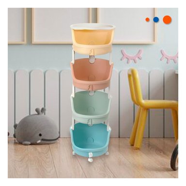 ESTANTE INFANTIL RYBIU HO29668 MULTICOLOR HOGAR + POST-IT ADHESIVOS - 2