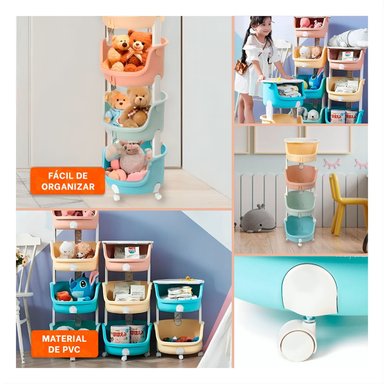 ESTANTE INFANTIL RYBIU HO29668 MULTICOLOR HOGAR + POST-IT ADHESIVOS - 5