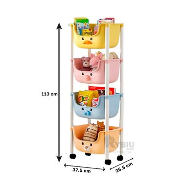 ESTANTE RYBIU HO29674 MULTICOLOR DURADERO + REGALO LIGAS PEINAR