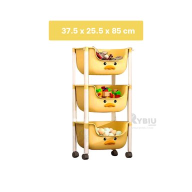 ESTANTE RYBIU HO29672 AMARILLO NIÑOS DISEÑO PATO + GIFT STICKERS - 5