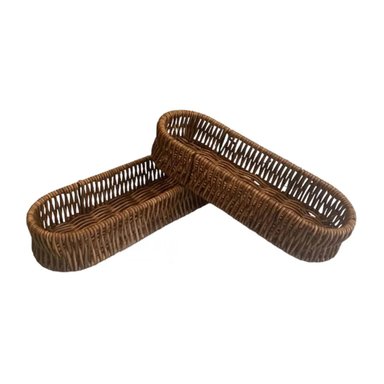 CANASTA PRACTICA OVALADA EN MARRON Y+REGALO AGENDITA