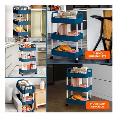 REPISA RYBIU AZUL ACERO MULTIFUNCIONAL DINAMICA AZUL + POST-IT ADHESIVOS