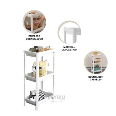 ANAQUEL RYBIU HO29699 BLANCO GUARDAR ARTICULOS + BANDERITAS ADHESIVAS