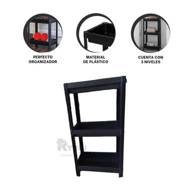 REPISA RYBIU HO29700 NEGRO COCINA + ENVOLTORIO REGALO - 2