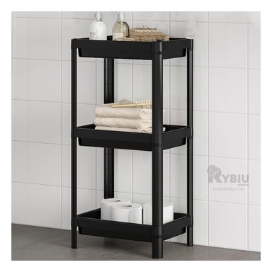 ESTANTE RYBIU HO29700 NEGRO ESQUINERO PLASTICO + PAPEL REGALO