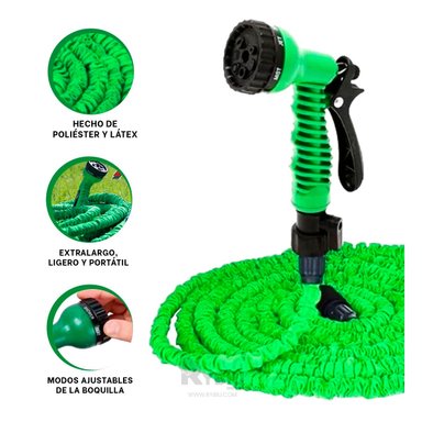 MANGUERA RYBIU HO29902 MANGUERILLA EXTERIOR VERDE 60 M + BANDERITAS ADHESIVAS