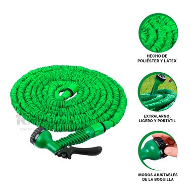 MANGUERA RYBIU HO29902 TUBO AJUSTABLE MODERNO VERDE 60 M + GIFT STICKERS