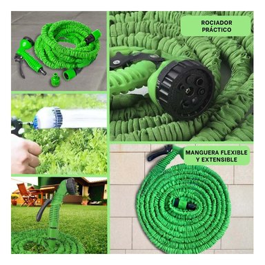 MANGUERA RYBIU HO29902 MANGUERILLA RIEGO VERDE 60 M + POST-IT ADHESIVOS