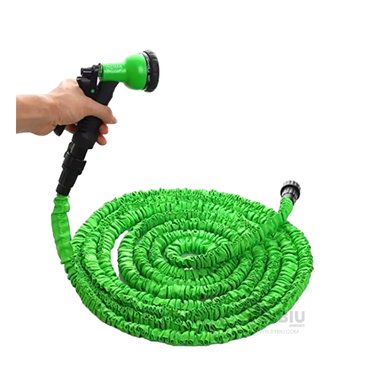 MANGUERA RYBIU HO29902 MANGUERILLA DURADERO VERDE 60 M + REGALO LIGAS PEINAR