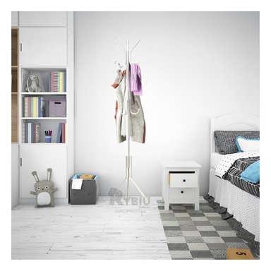 PERCHERO METAL HO30009 FUNCIONAL MULTIUSO BLANCO + GIFT MINIAGENDA - 1
