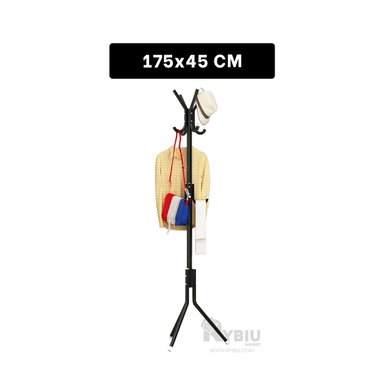 GANCHO PIE METAL HO30010 CON ESTILO 175X45 NEGRO + BANDERITAS ADHESIVAS - 5