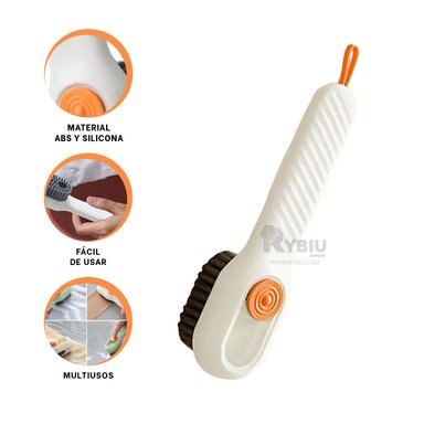ESCOBILLA RYBIU HO30004 INNOVADORA Y VERSATIL BLANCO + REGALO STICKERS