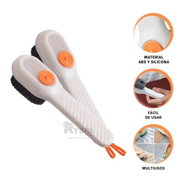 ESCOBILLA RYBIU HO30004 MULTIUSO BLANCO + ENVOLTORIO REGALO