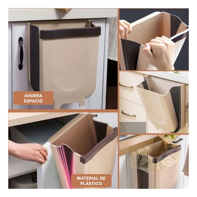 RECIPIENTE DESPERDICIOS RYBIU EN BEIGE + POST-IT ADHESIVOS