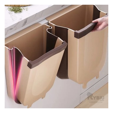 CONTENEDOR ALMACENAR DESECHOS RYBIU BEIGE + REGALO STICKERS