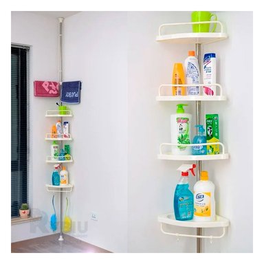 SET MUEBLE BAÑO RYBIU HO30732 BLANCO ORGANIZADOR MODERNO DUCHA + REGALO AGENDITA