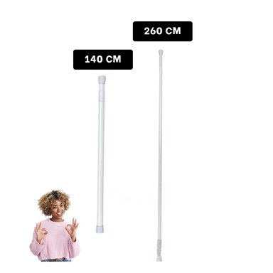 TUBO CORTINA RYBIU HO30832 TUBERIA ELEGANTE 1,40M A 2.60M PLOMO + REGALO AGENDITA