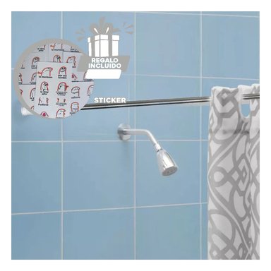 TUBO CORTINA RYBIU HO30832 TUBERIA VERSATIL EN 1,40M A 2.60M PLOMO + REGALO STICKERS